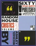 Book cover for Random House Crostics Vol 2