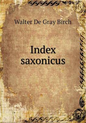 Book cover for Index saxonicus