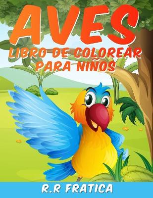 Book cover for Aves libro de colorear para niños