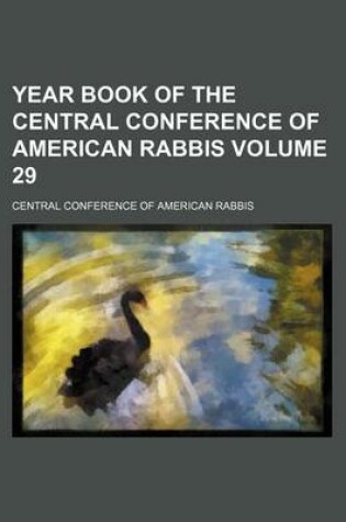 Cover of Year Book of the Central Conference of American Rabbis Volume 29