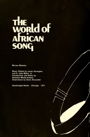 Cover of The World of African Song