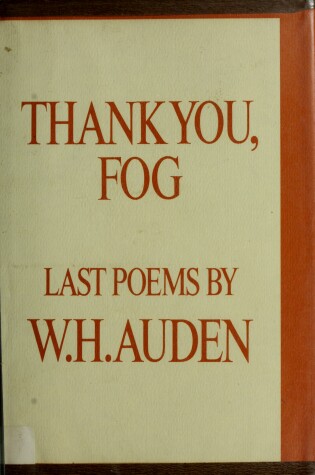 Cover of Thank You, Fog