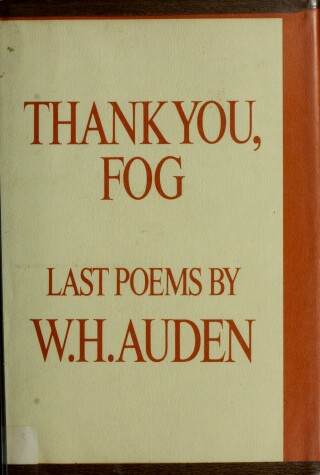 Book cover for Thank You, Fog