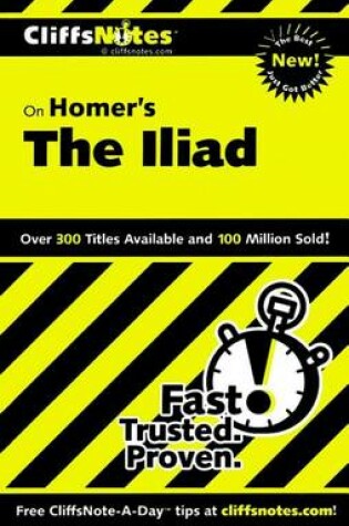 Cover of Cliffsnotes on Homer's Iliad