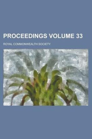 Cover of Proceedings Volume 33