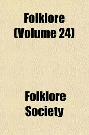 Cover of Folklore (Volume 24)