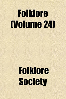 Book cover for Folklore (Volume 24)