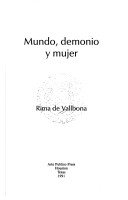 Book cover for Mundo, Demonio y Mujer