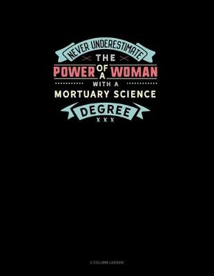 Book cover for Never Underestimate The Power Of A Woman With A Mortuary Science Degree