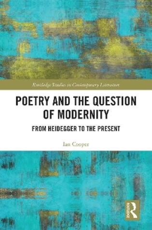 Cover of Poetry and the Question of Modernity
