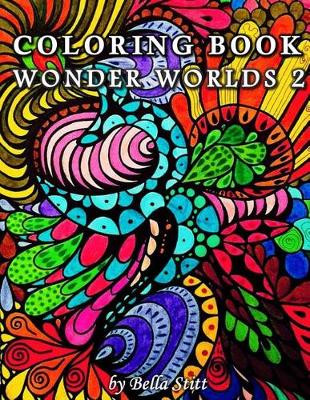 Book cover for Coloring Book Wonder Worlds 2