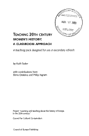 Book cover for Teaching 20th Century Women's History