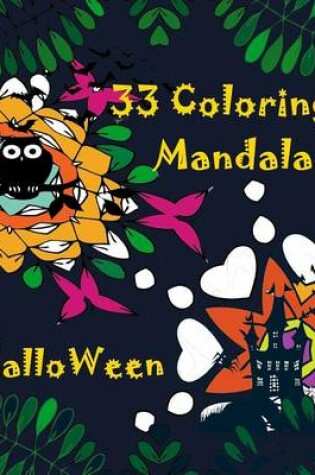 Cover of 33 Coloring Mandala Book Halloween