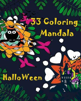 Book cover for 33 Coloring Mandala Book Halloween