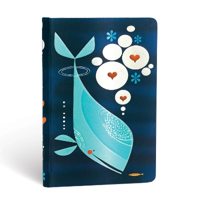 Book cover for Whale and Friend Mini Unlined Hardcover Journal