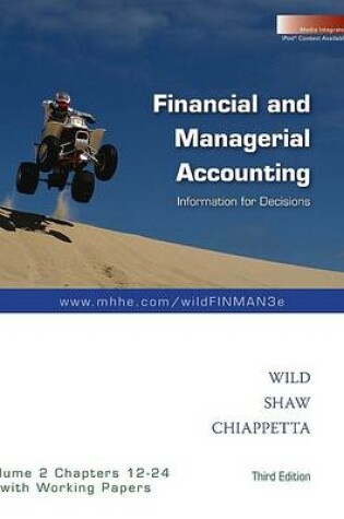 Cover of Financial and Managerial Accounting, Volume 2 Chapters 12-24 with Working Papers