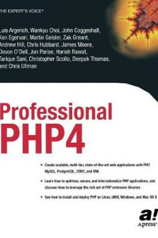 Cover of Professional PHP4