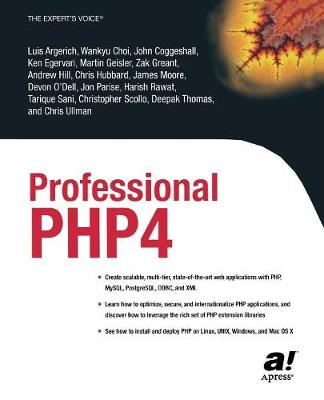 Book cover for Professional PHP4