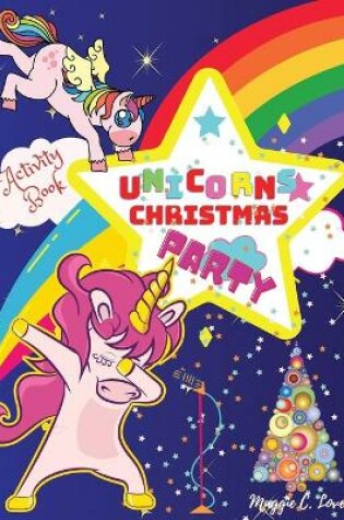 Cover of Unicorns Christmas Party Activity Book