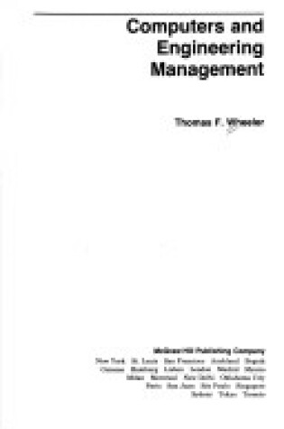 Cover of Computers and Engineering Management