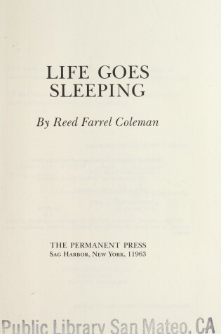 Cover of Life Goes Sleeping