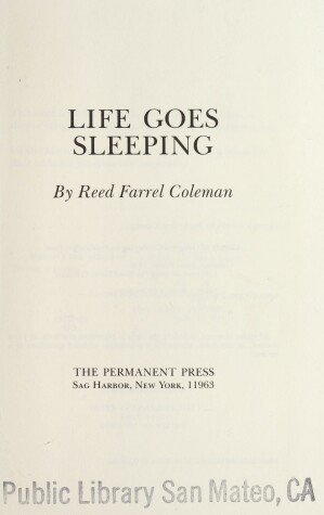 Book cover for Life Goes Sleeping