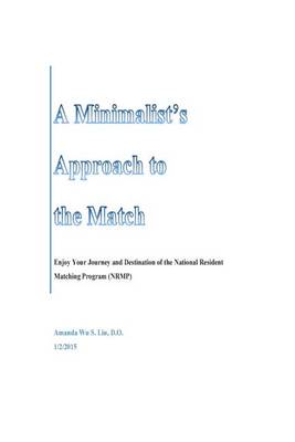 Book cover for A Minimalist's Approach to the Match