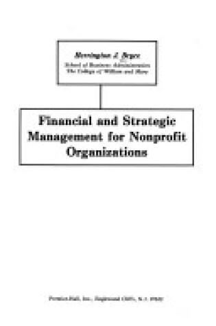 Cover of Financial and Strategic Management for Non-profit Organizations