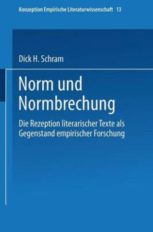 Cover of Norm Und Normbrechung