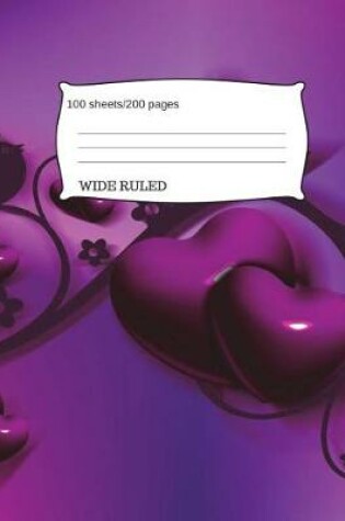 Cover of Purple Heart Composition Notebook