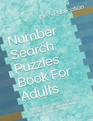 Book cover for Number Search Puzzles Book For Adults