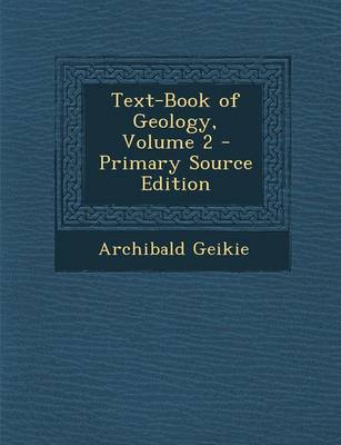 Book cover for Text-Book of Geology, Volume 2