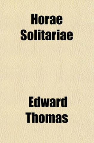 Cover of Horae Solitariae