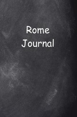 Cover of Rome Journal Chalkboard Design