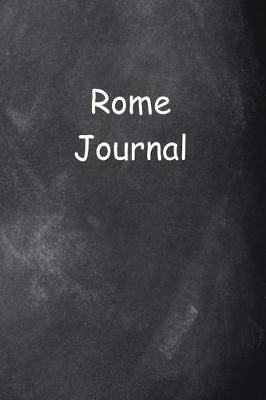 Book cover for Rome Journal Chalkboard Design