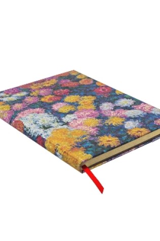 Cover of Monet’s Chrysanthemums Ultra Unlined Hardback Journal (Elastic Band Closure)