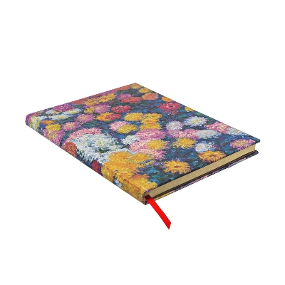 Book cover for Monet’s Chrysanthemums Ultra Unlined Hardback Journal (Elastic Band Closure)