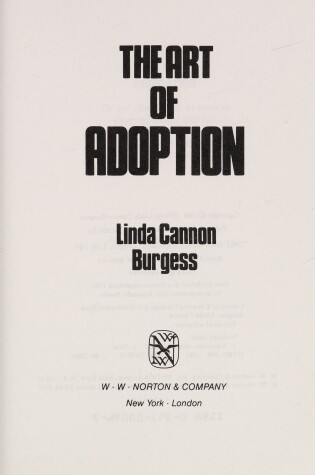 Cover of ART OF ADOPTION PA