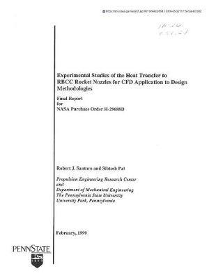 Book cover for Experimental Studies of the Heat Transfer to Rbcc Rocket Nozzles for Cfd Application to Design Methodologies