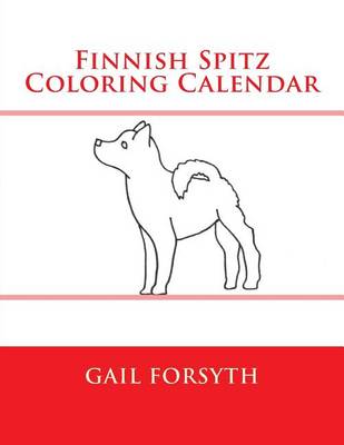 Book cover for Finnish Spitz Coloring Calendar