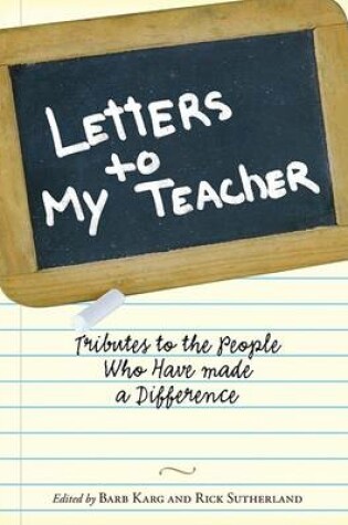 Cover of Letters to My Teacher