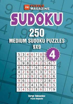 Book cover for Sudoku - 250 Medium Sudoku Puzzles 9x9 (Volume 4)