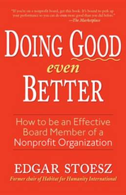 Book cover for Doing Good Even Better