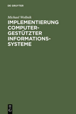 Cover of Implementierung computergestutzter Informationssysteme