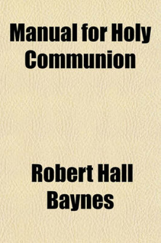 Cover of Manual for Holy Communion