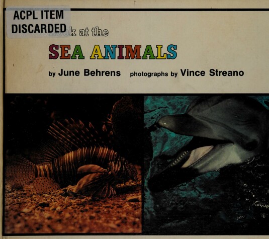 Book cover for Look at the Sea Animals