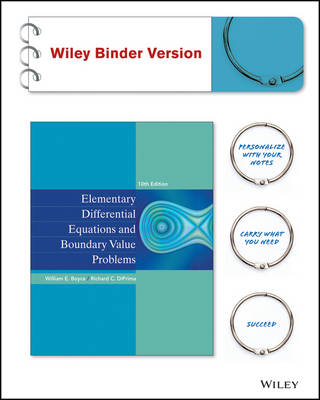 Book cover for Elementary Differential Equations and Boundary Value Problems, Binder Ready Version