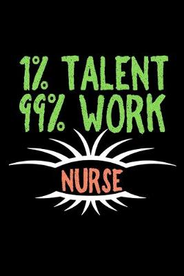 Book cover for 1% talent 99%work, nurse