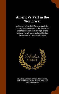 Book cover for America's Part in the World War