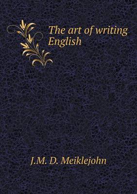 Book cover for The art of writing English